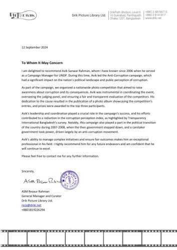 Recommendadtion Drik